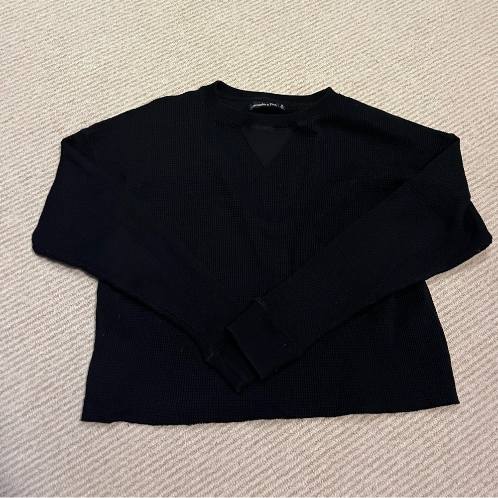 a&f black long sleeve